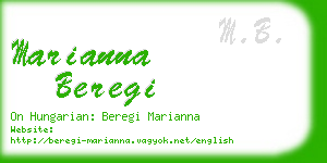 marianna beregi business card